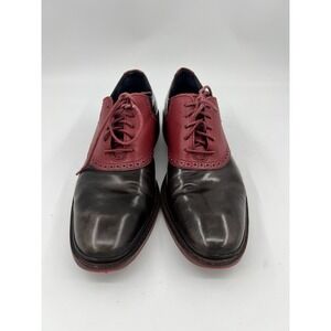 Cole Haan Men's Two-tone Brown/Red Oxfords 11M Good Condition